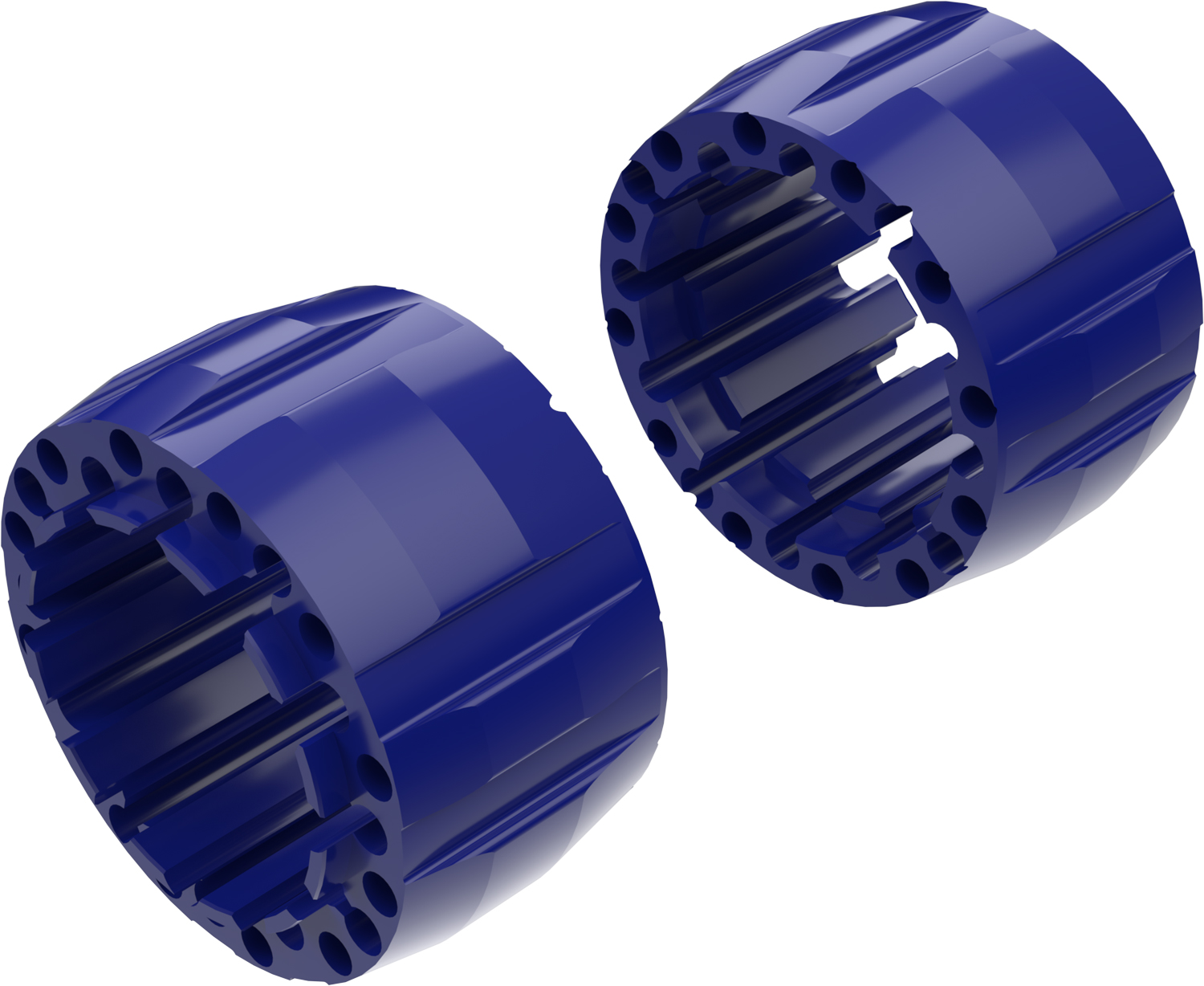 Alargadores de Roda Modelo G 100mm (Sem pernos) Azul CROSSPRO 