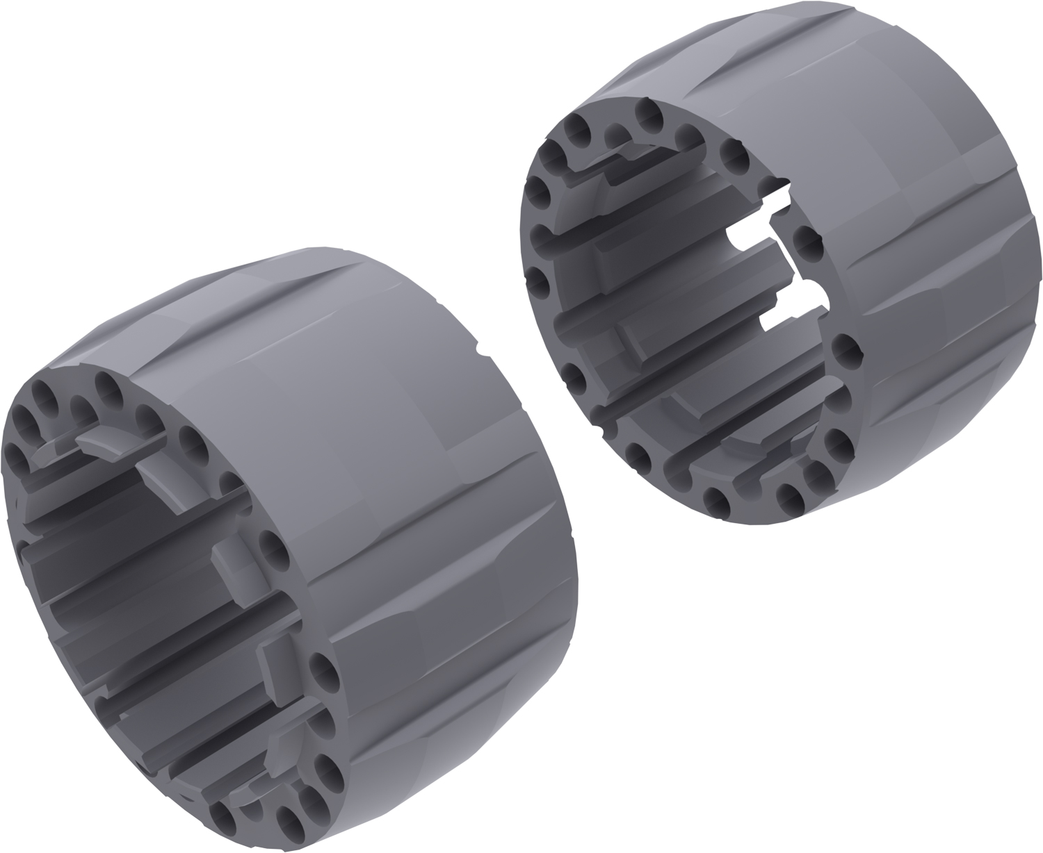 Wheel Spacers Model G 100mm (Without bolts) Textured Gray CROSSPRO 