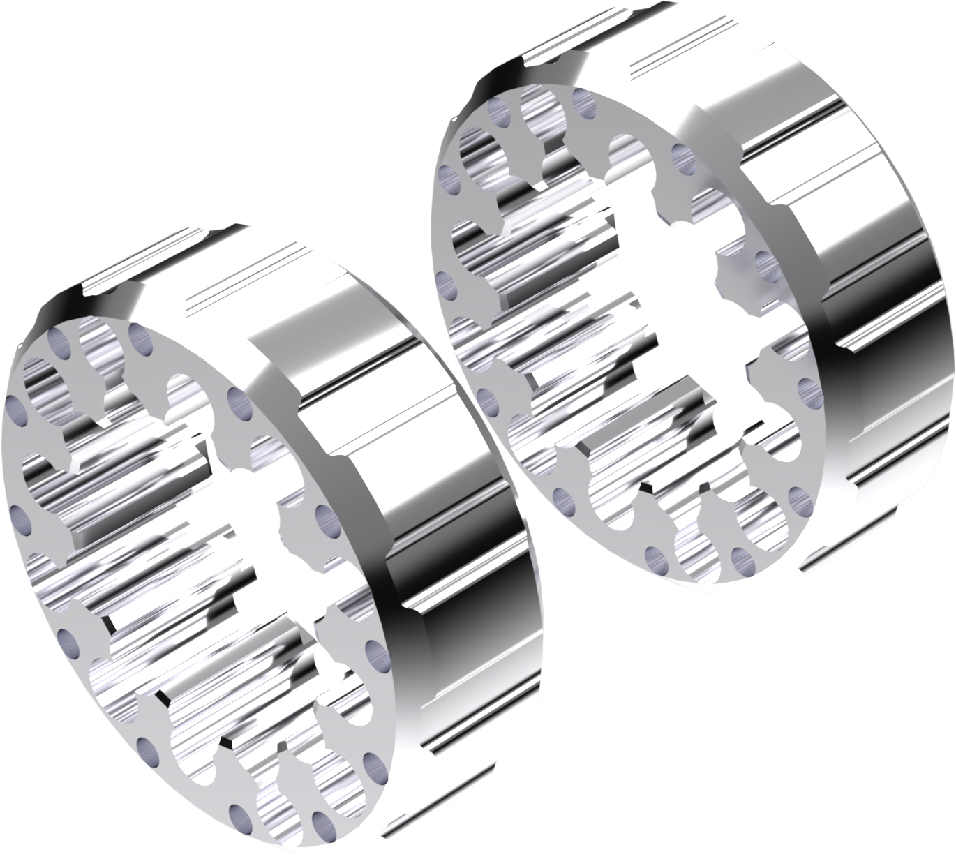 Wheel Spacers Model I 45mm (Without bolts) Polish CROSSPRO 