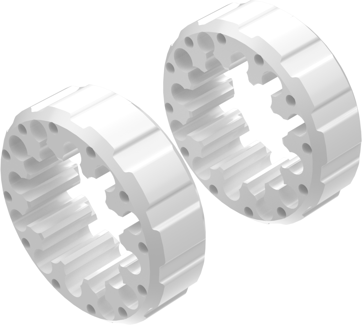 Alargadores de Roda Modelo I 45mm (Sem pernos) Branco CROSSPRO 