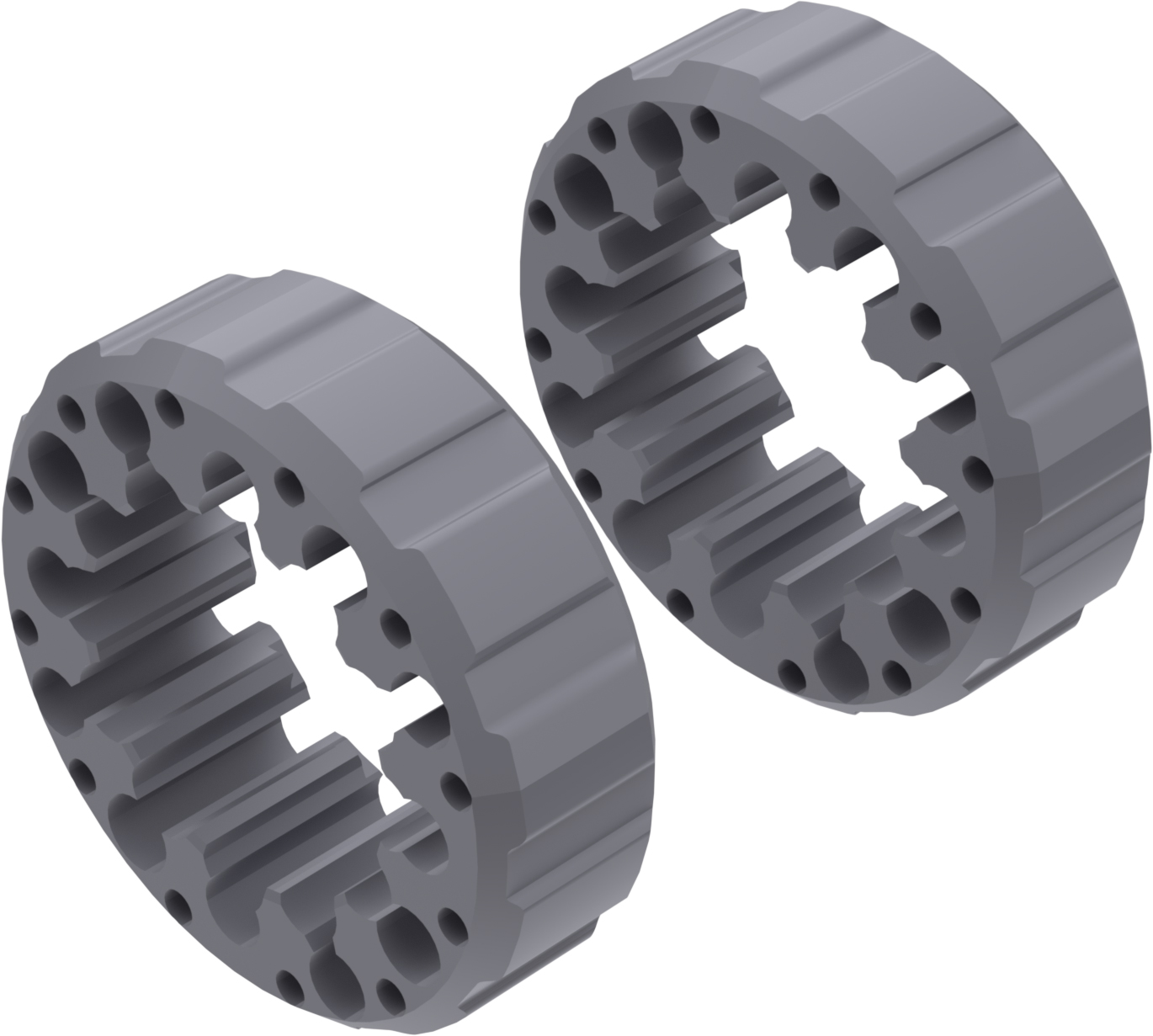 Wheel Spacers Model I 45mm (Without bolts) Textured Gray CROSSPRO 