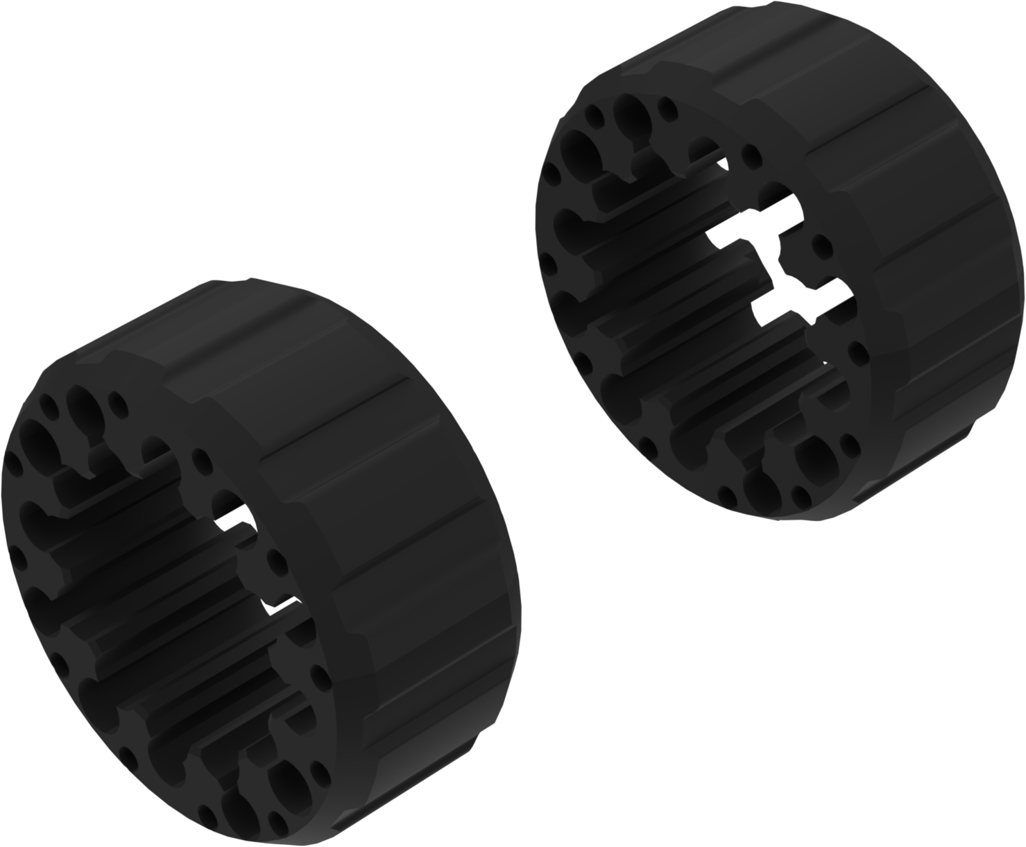 Alargadores de Roda Modelo I 65mm (Sem pernos) Preto Textura CROSSPRO 