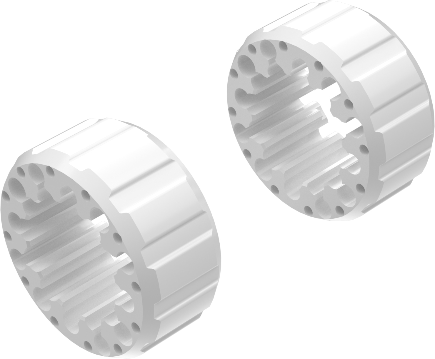 Alargadores de Roda Modelo I 65mm (Sem pernos) Branco CROSSPRO 