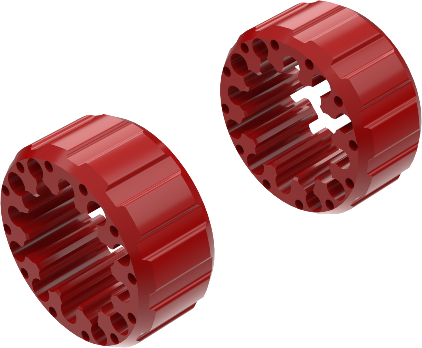 Wheel Spacers Model I 65mm (Without bolts) Red CROSSPRO 