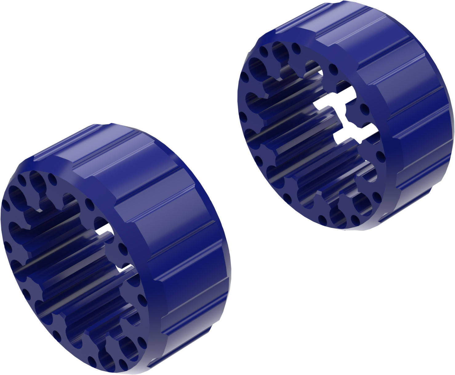 Wheel Spacers Model I 65mm (Without bolts) Blue CROSSPRO 