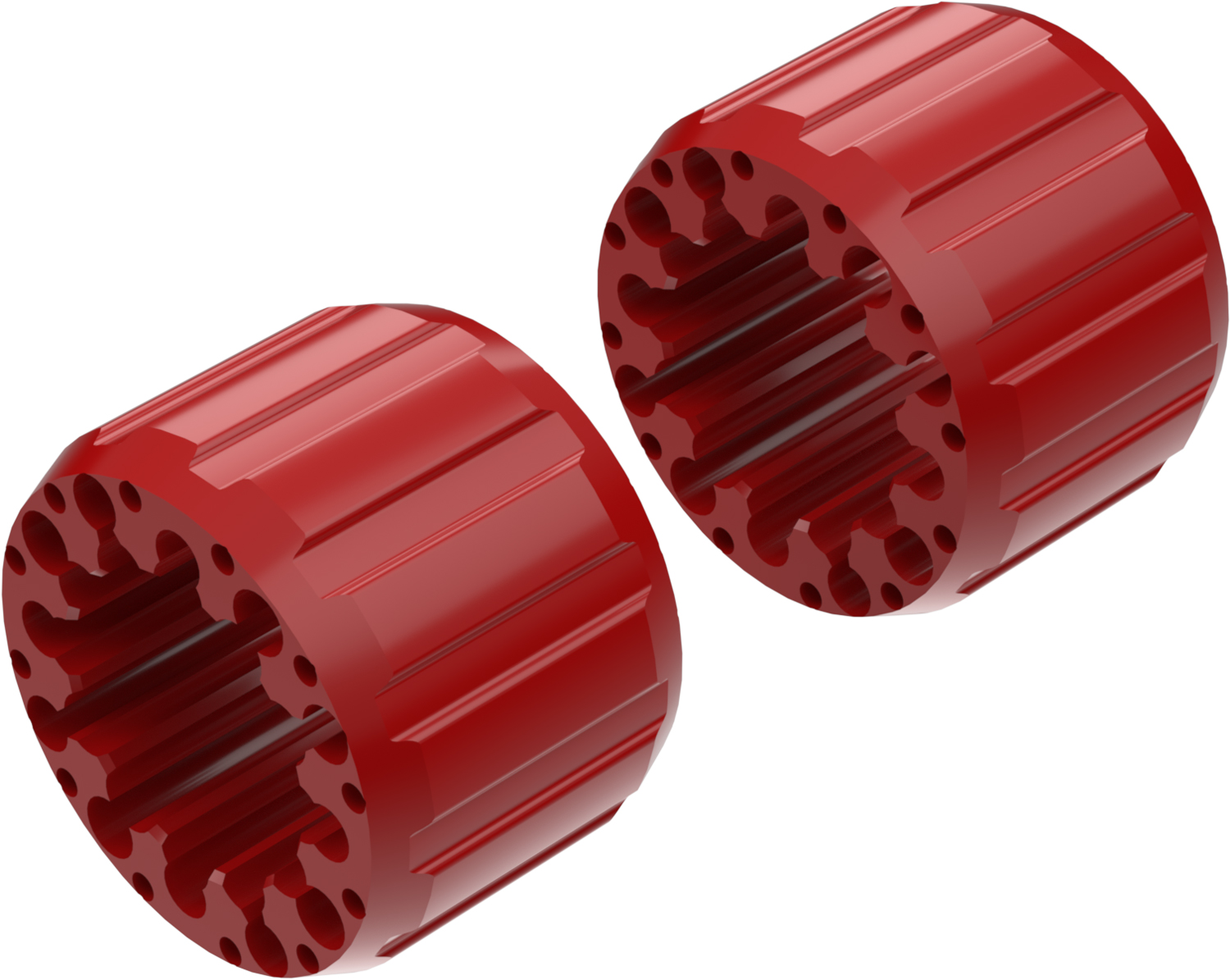 Alargadores de Roda Modelo I 100mm (Sem pernos) Vermelho CROSSPRO 