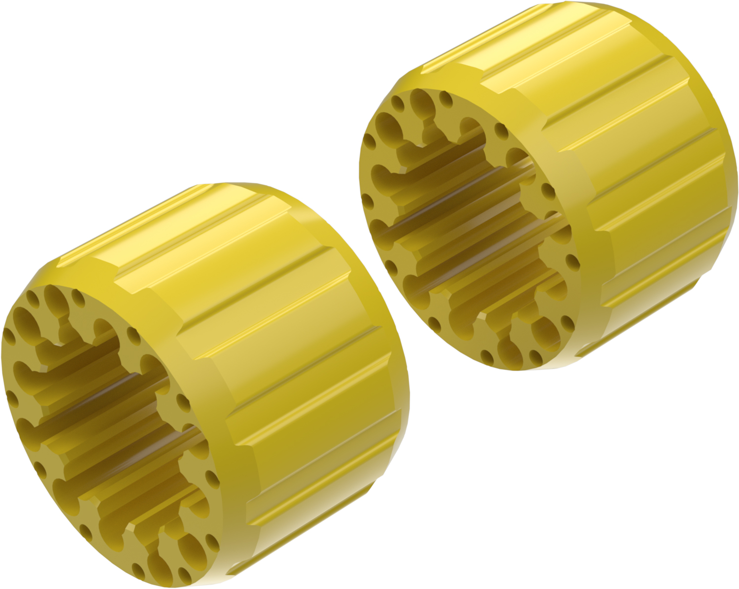 Wheel Spacers Model I 100mm (Without bolts) Yellow CROSSPRO 