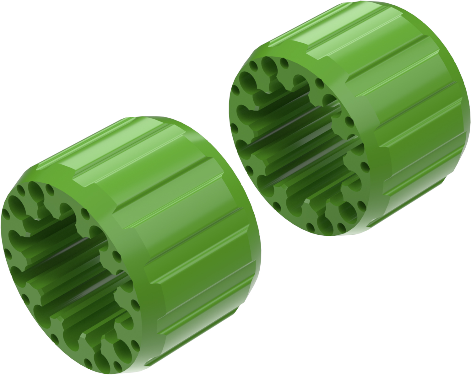 Wheel Spacers Model I 100mm (Without bolts) Green CROSSPRO 