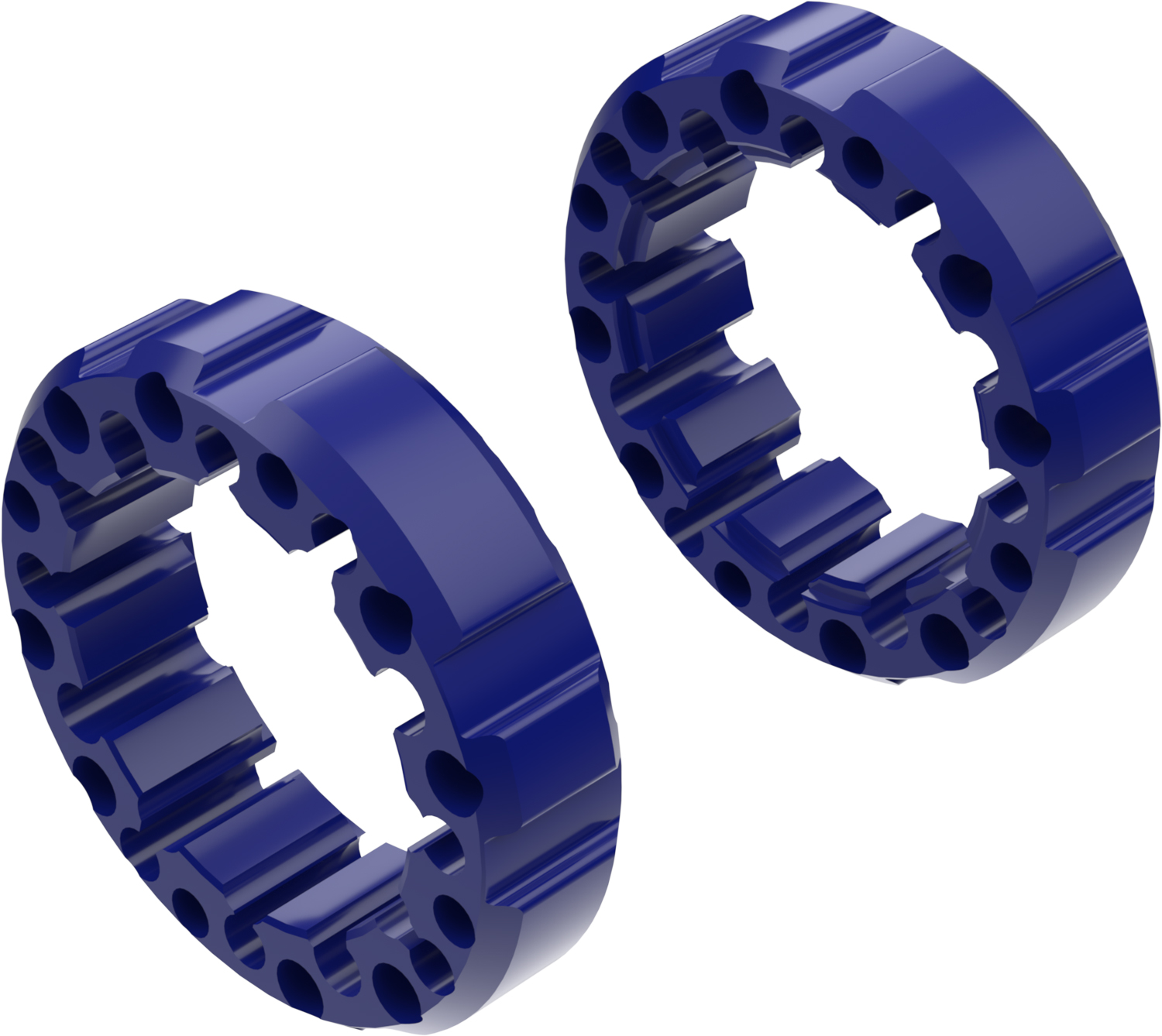 Wheel Spacers Model J 45mm (Without bolts) Blue CROSSPRO 