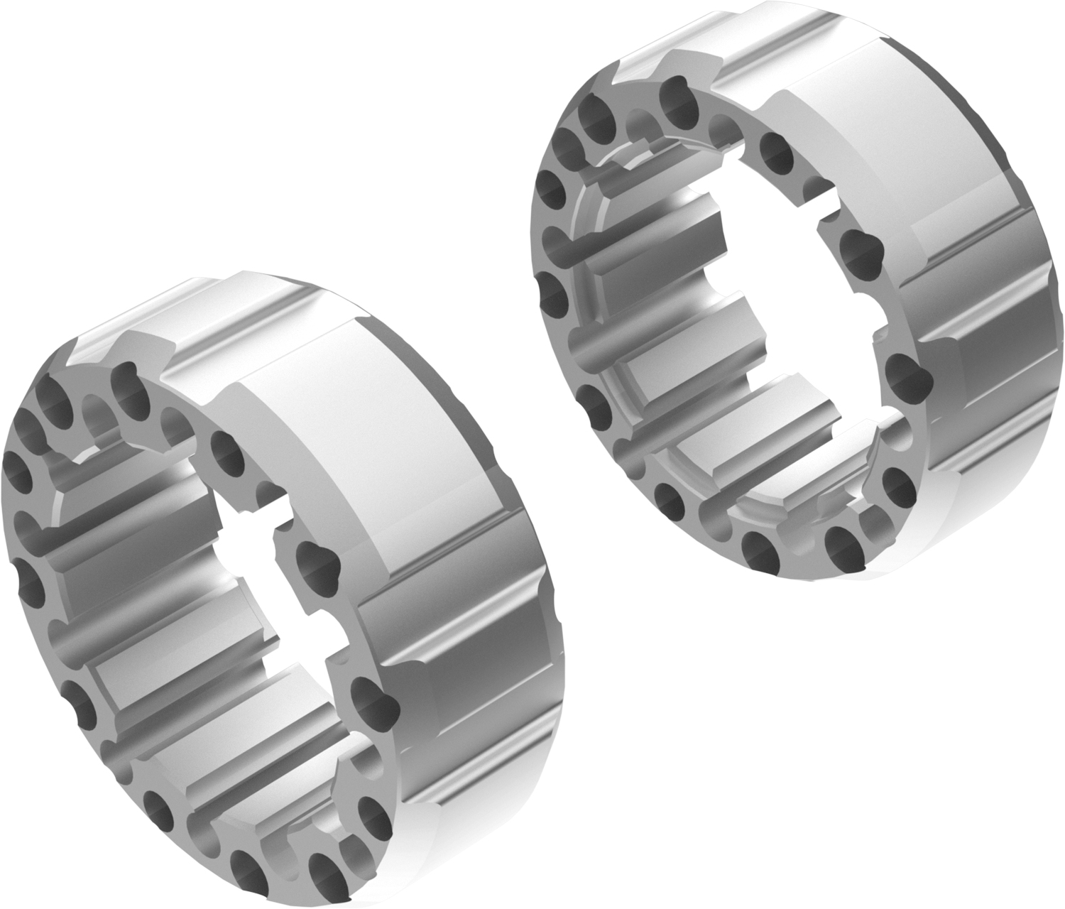 Wheel Spacers Model J 65mm (Without bolts) Ice Polish CROSSPRO 