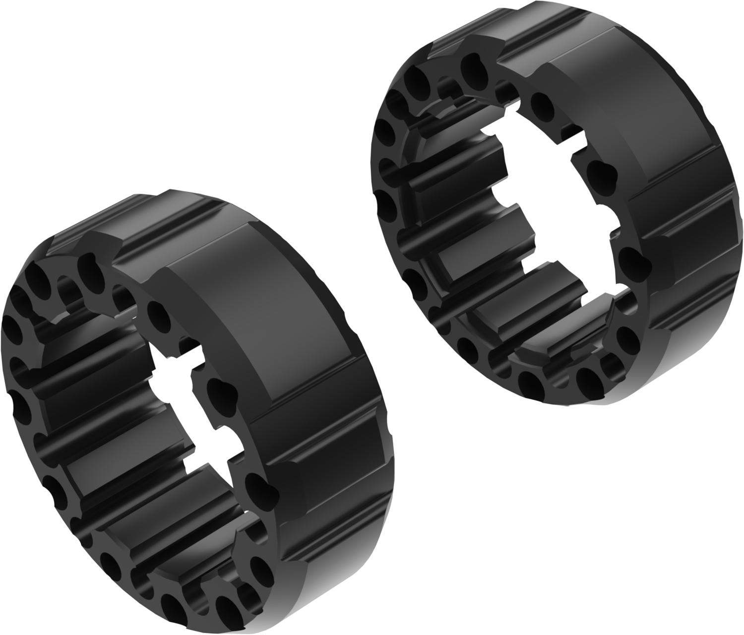 Wheel Spacers Model J 65mm (Without bolts) Black CROSSPRO 