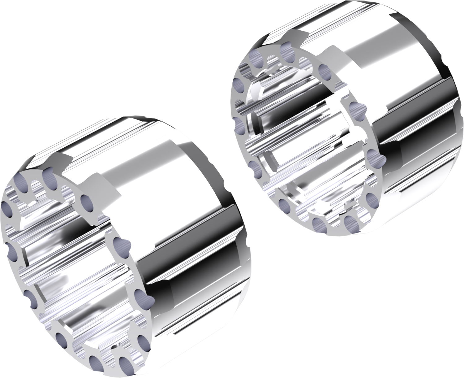 Wheel Spacers Model J 100mm (Without bolts) Polish CROSSPRO 