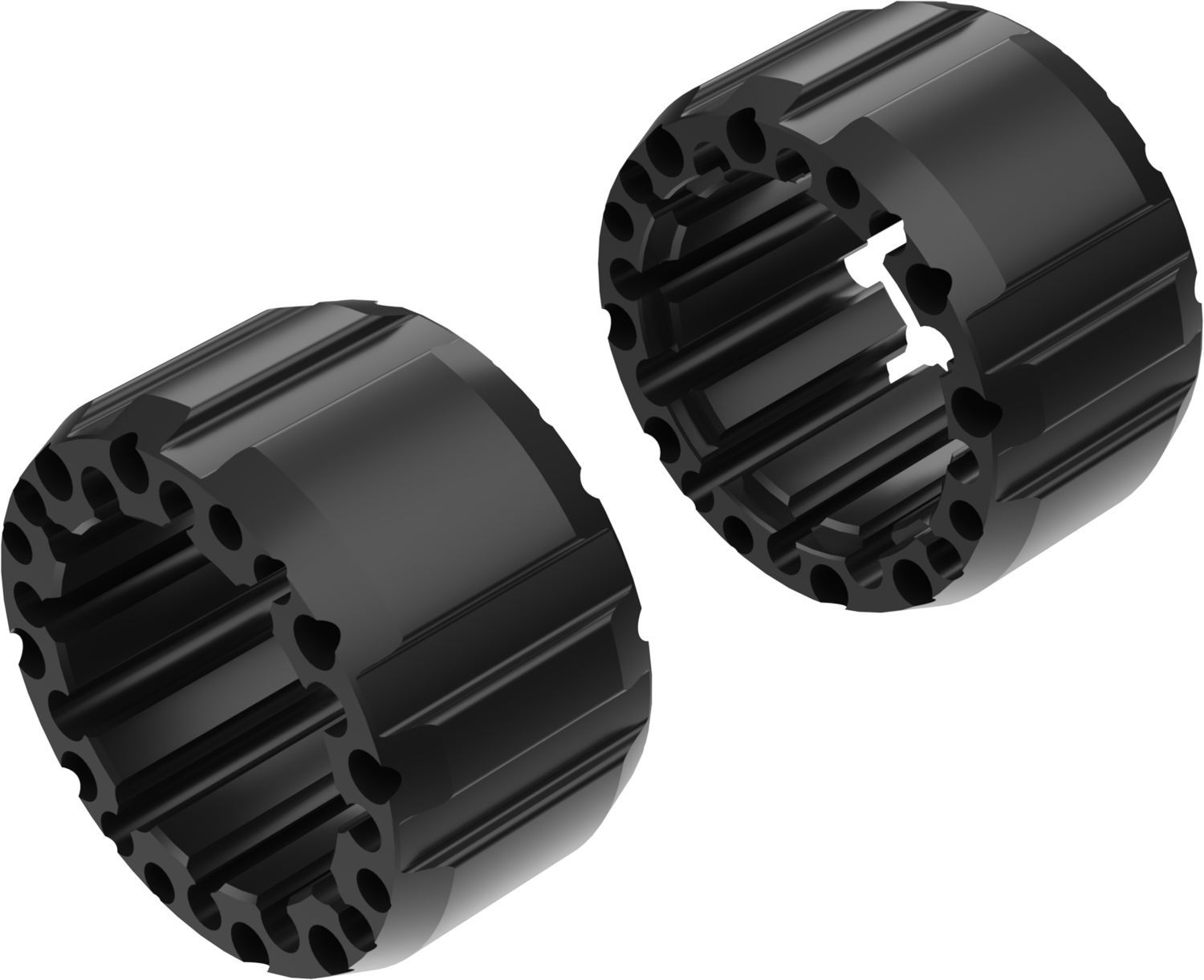 Wheel Spacers Model J 100mm (Without bolts) Black CROSSPRO 