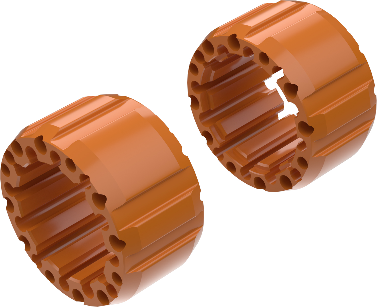 Alargadores de Roda Modelo J 100mm (Sem pernos) Laranja CROSSPRO 