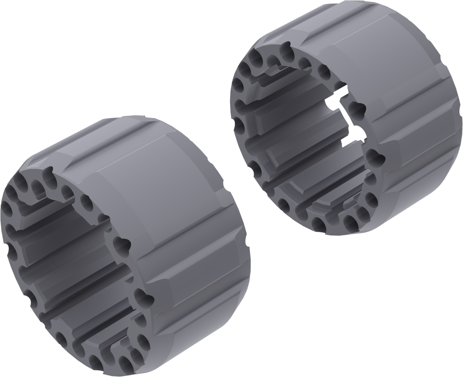 Wheel Spacers Model J 100mm (Without bolts) Textured Gray CROSSPRO 