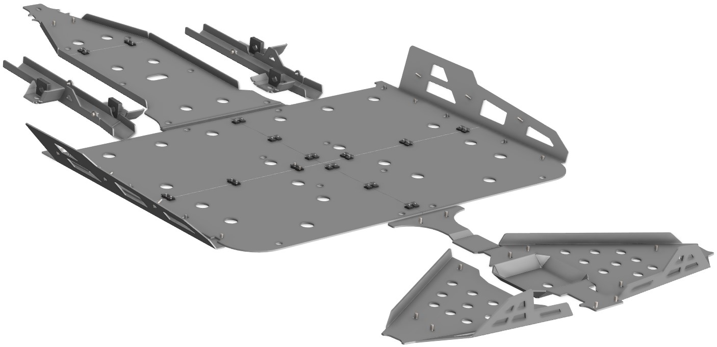 Kit de Proteções Aluminio CROSSPRO arctic cat 1000 2014
