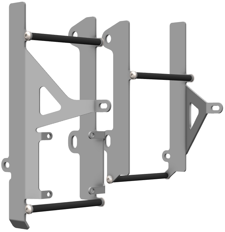 Proteção de Radiador Aluminio Light CROSSPRO 