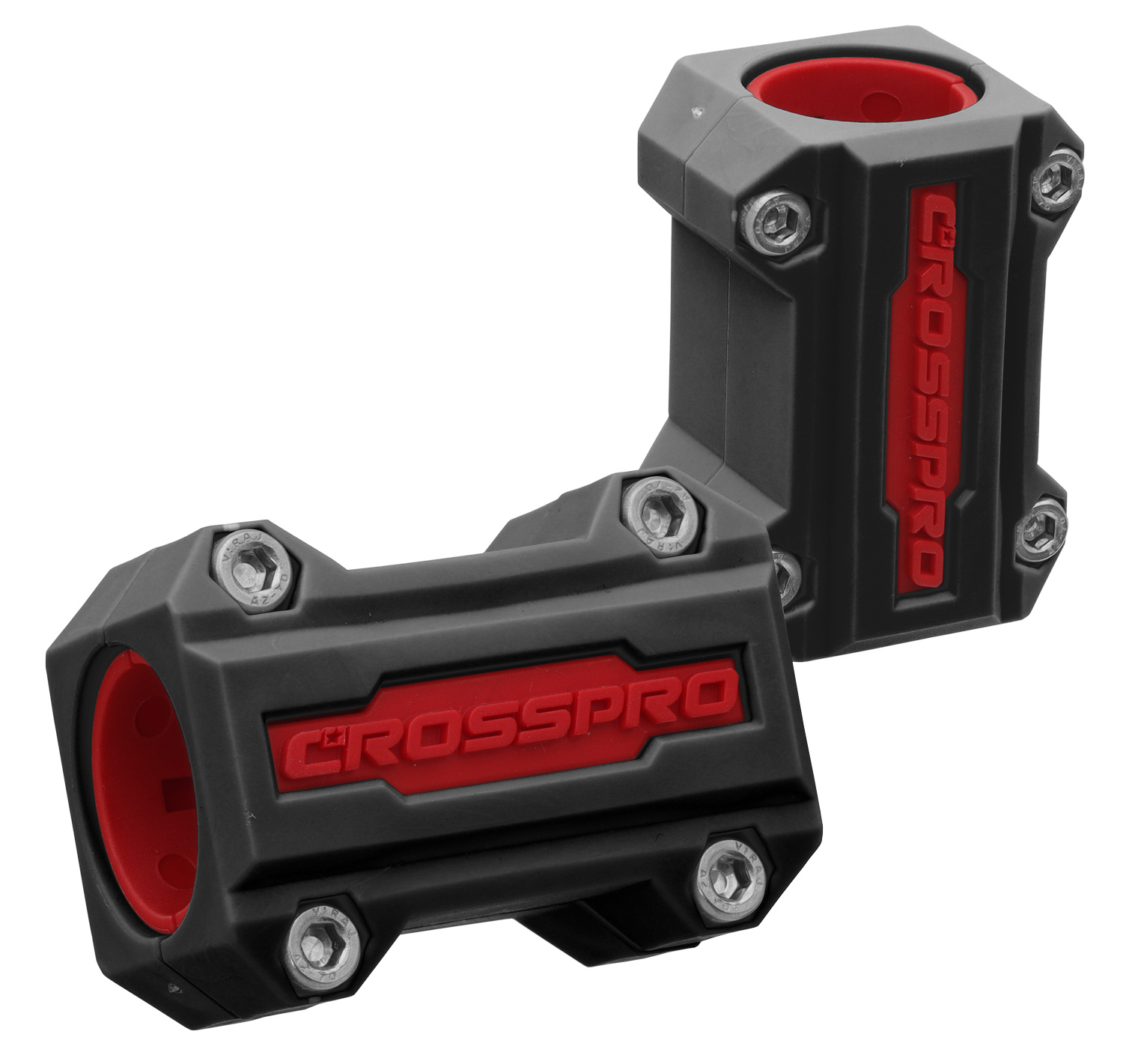 Crash Bar Sliders (22 / 25mm Black / Red 2un) CROSSPRO 