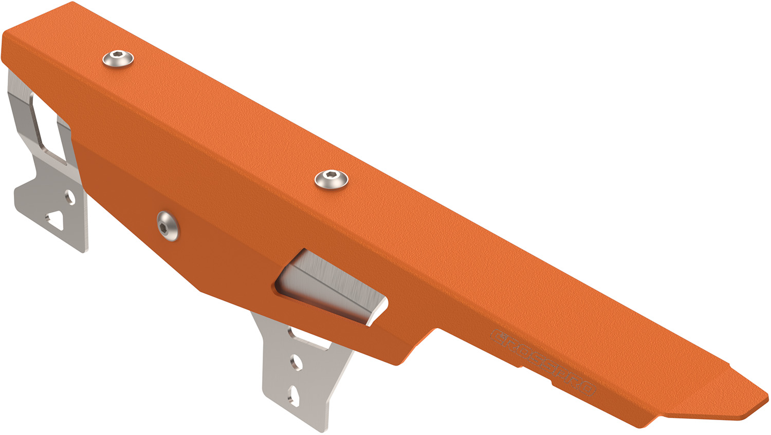 Chain Guard Brushed stainless steel / Textured Orange CROSSPRO 