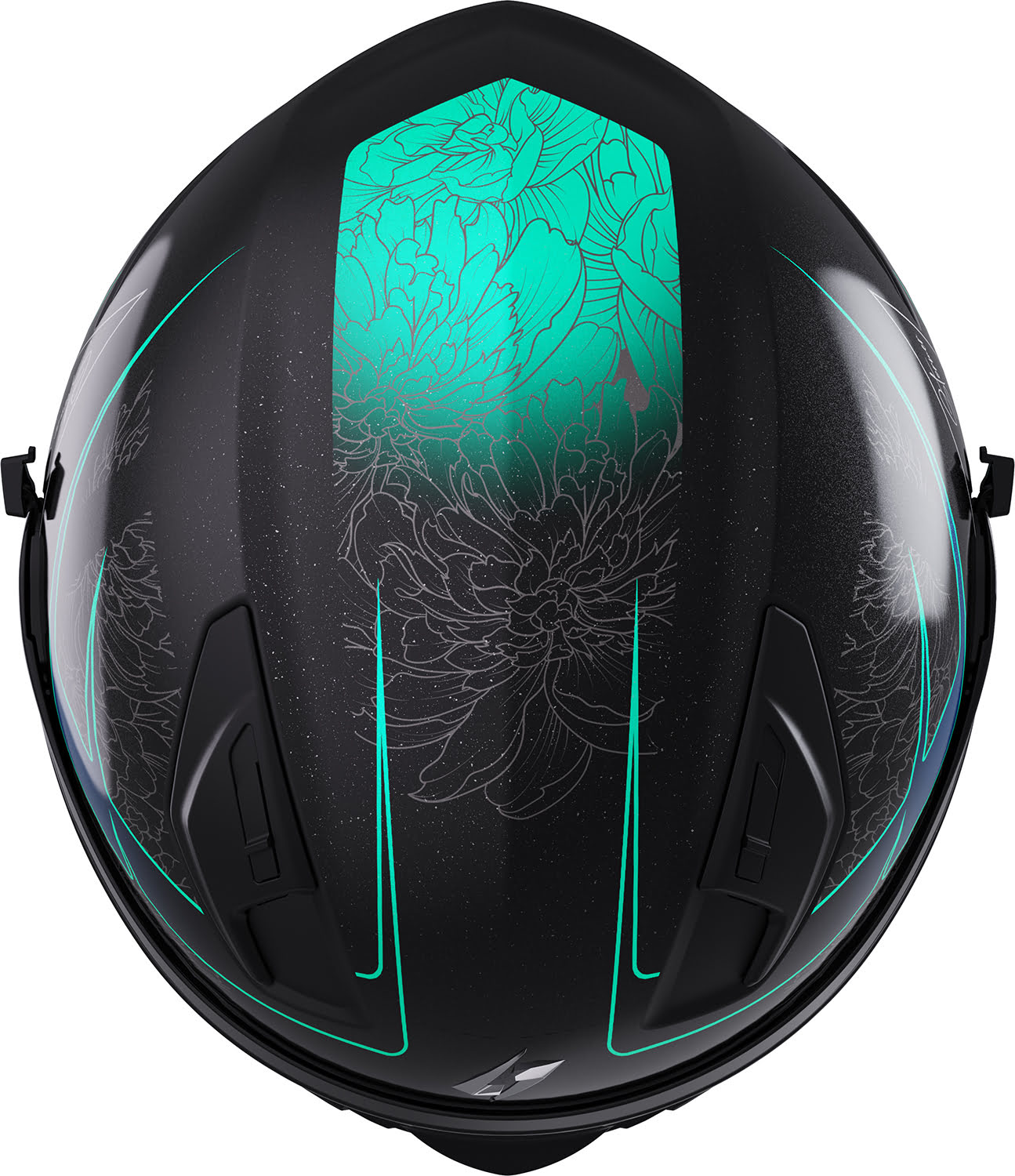 Capacete STRIKE BLOSSOM Azul / Turquesa Mate STORMER 