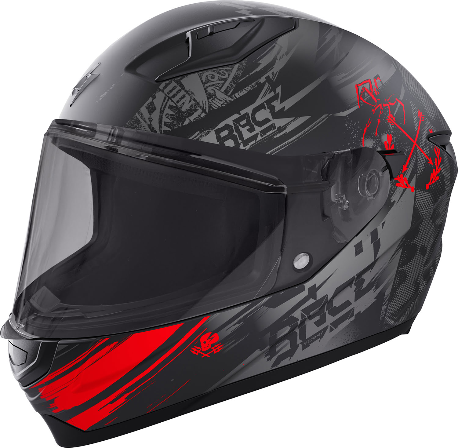 Helmet STRIKE RACE Red Matt STORMER 