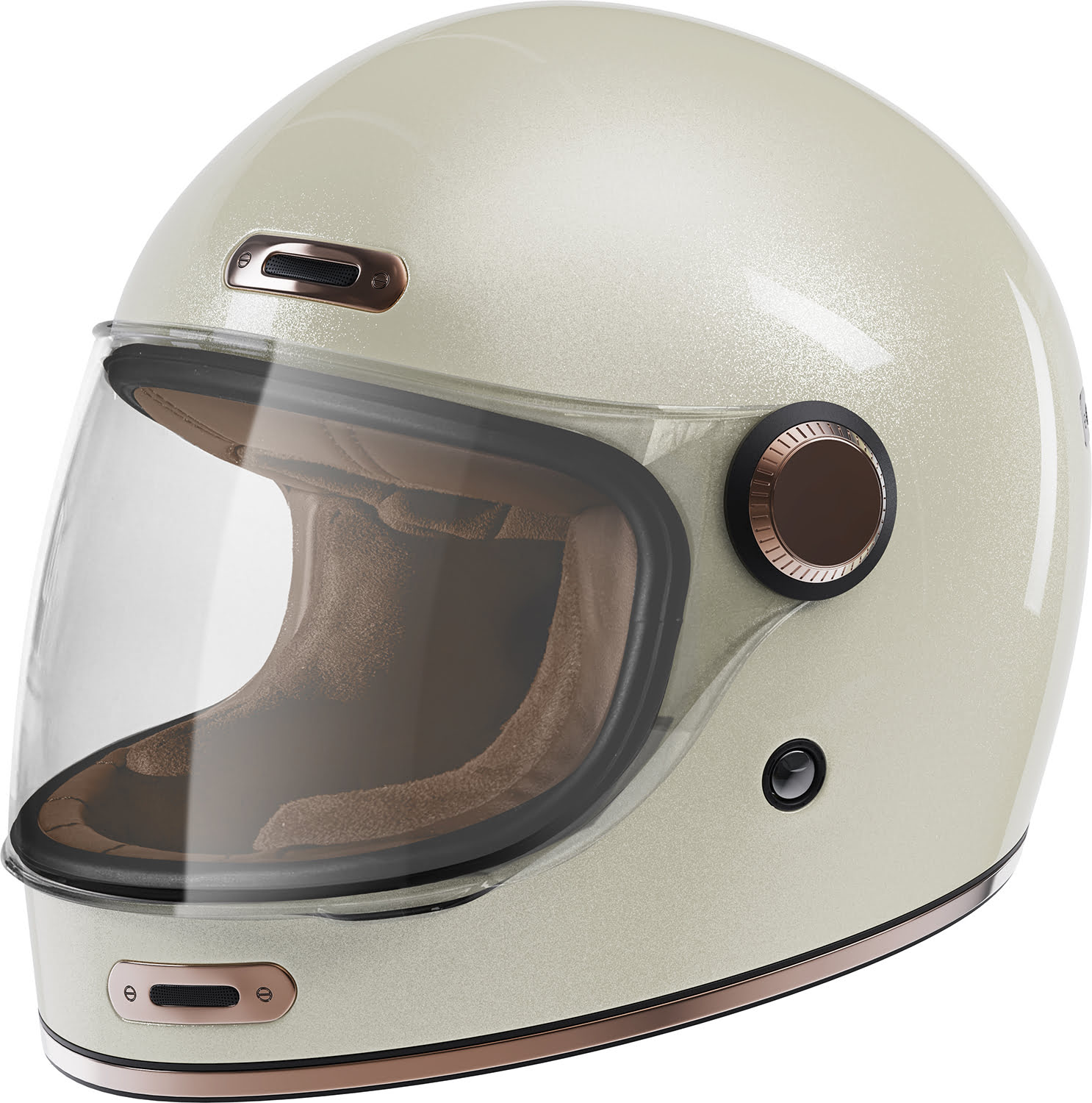 Capacete HISTORY SOLID Branco Sujo Pérola STORMER 