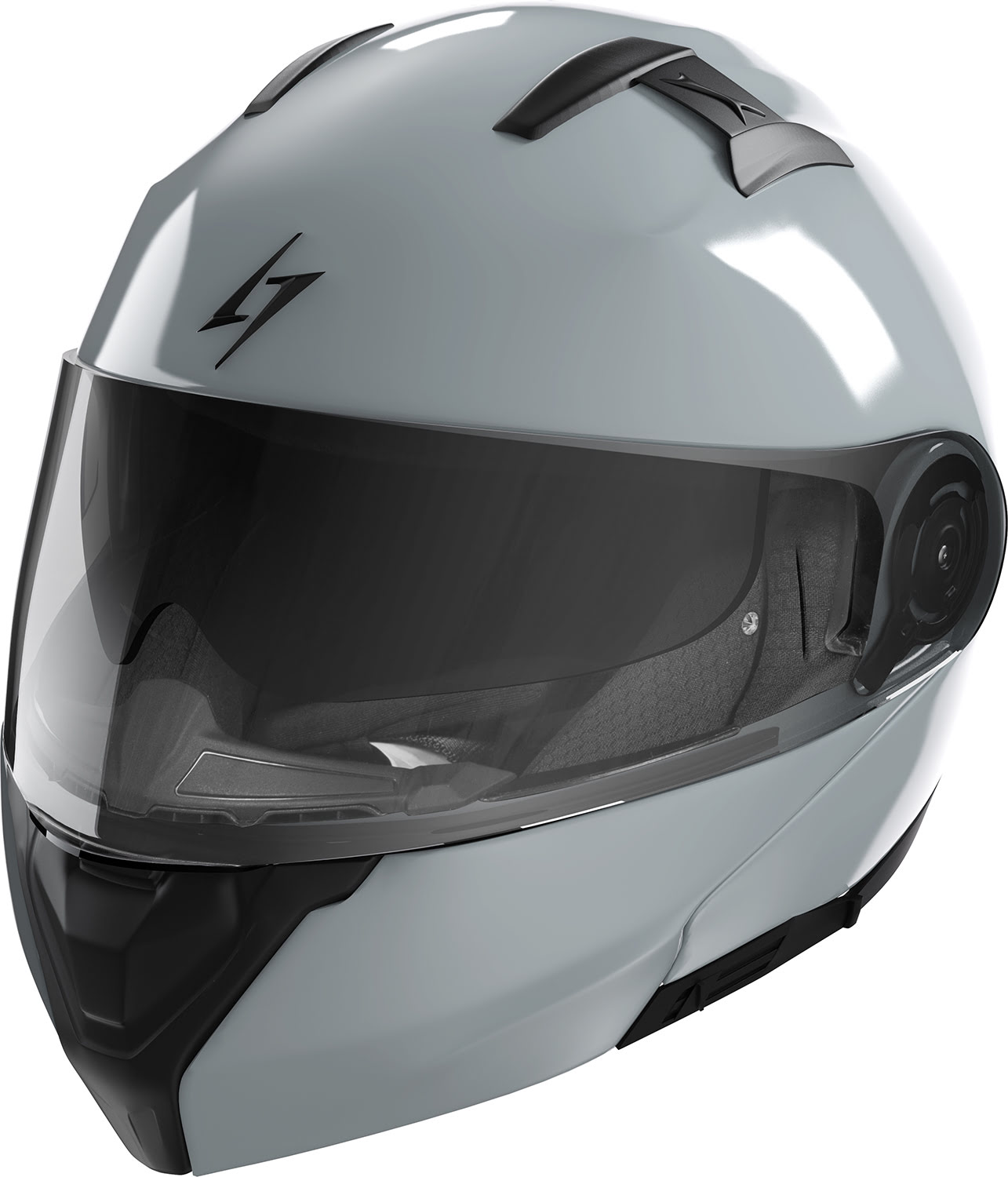 Capacete SPARK Cinza Nardo Brilho STORMER 