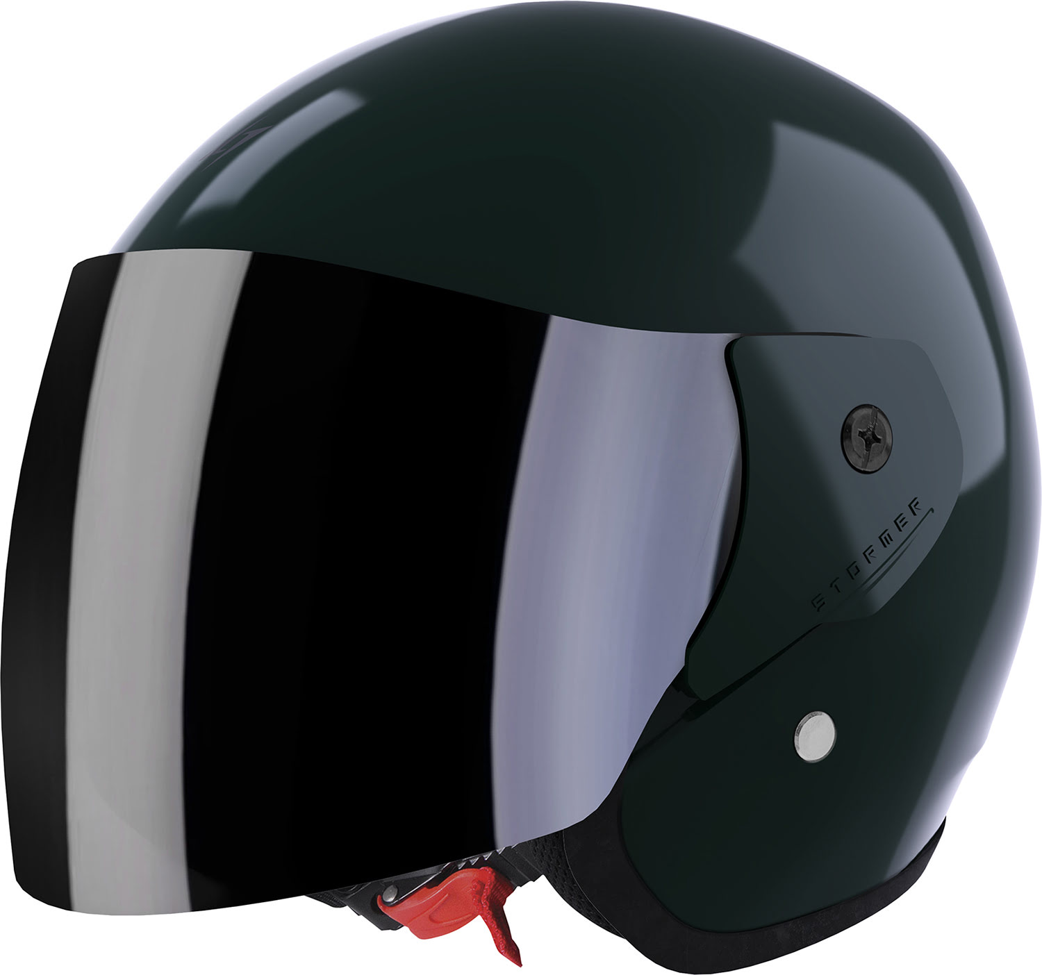 Helmet SUN 2.0 English Green Glossy STORMER 