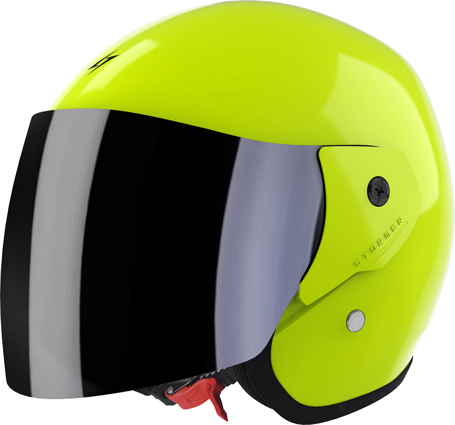 Helmet SUN 2.0 Neon Yellow Glossy STORMER 