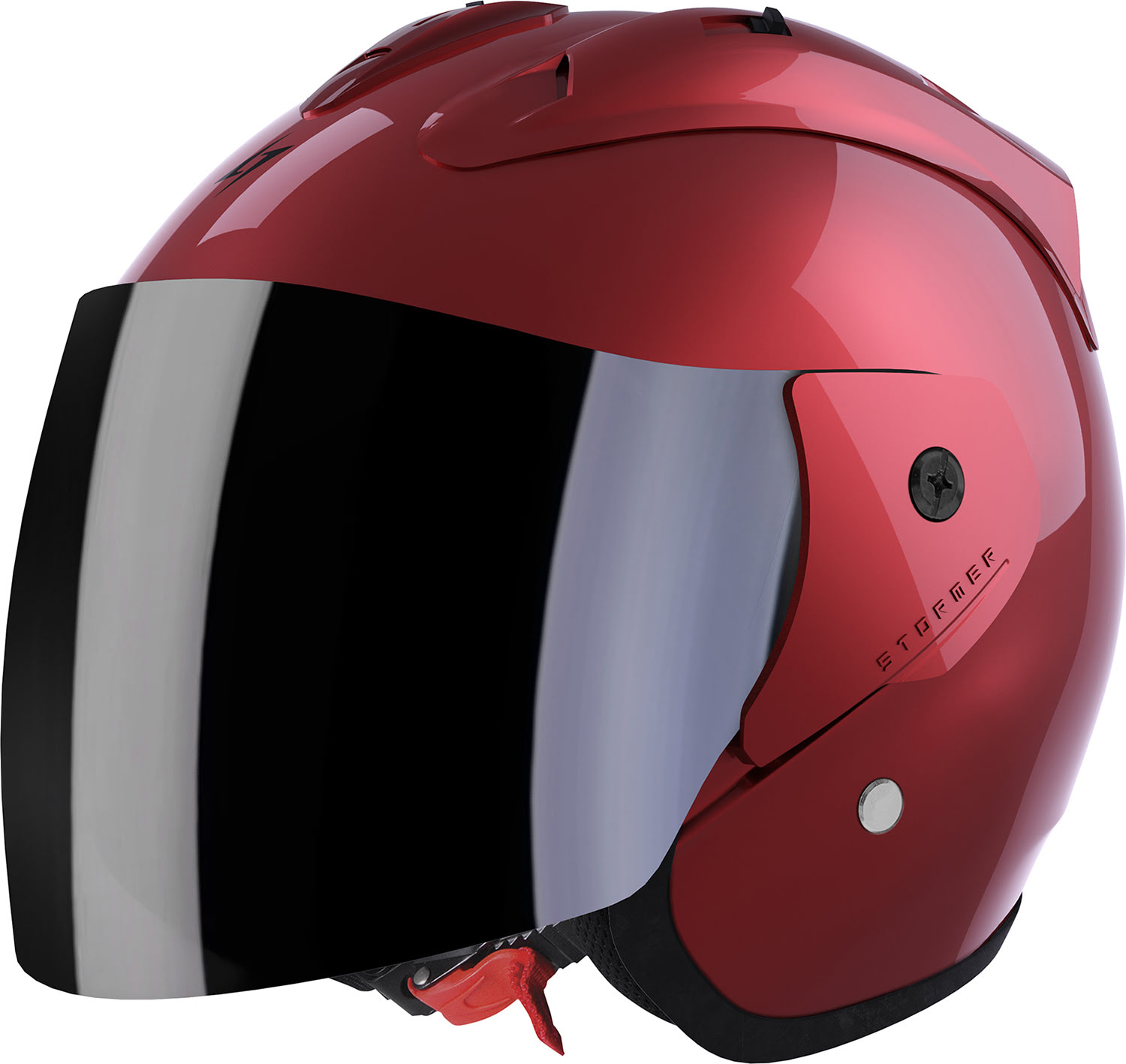 Helmet SUN EVO 2.0 Calm Red Glossy STORMER 