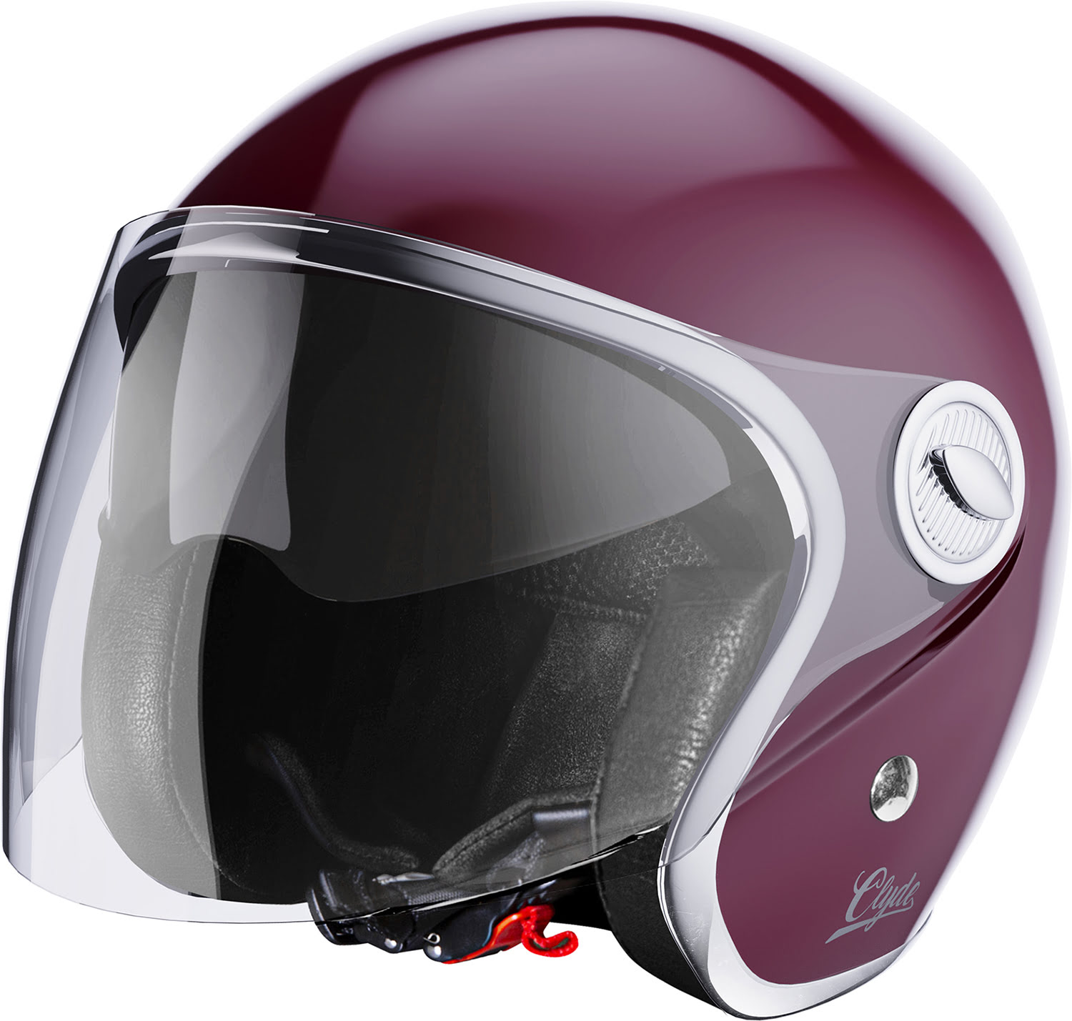 Helmet CLYDE Burgundy Glossy STORMER 