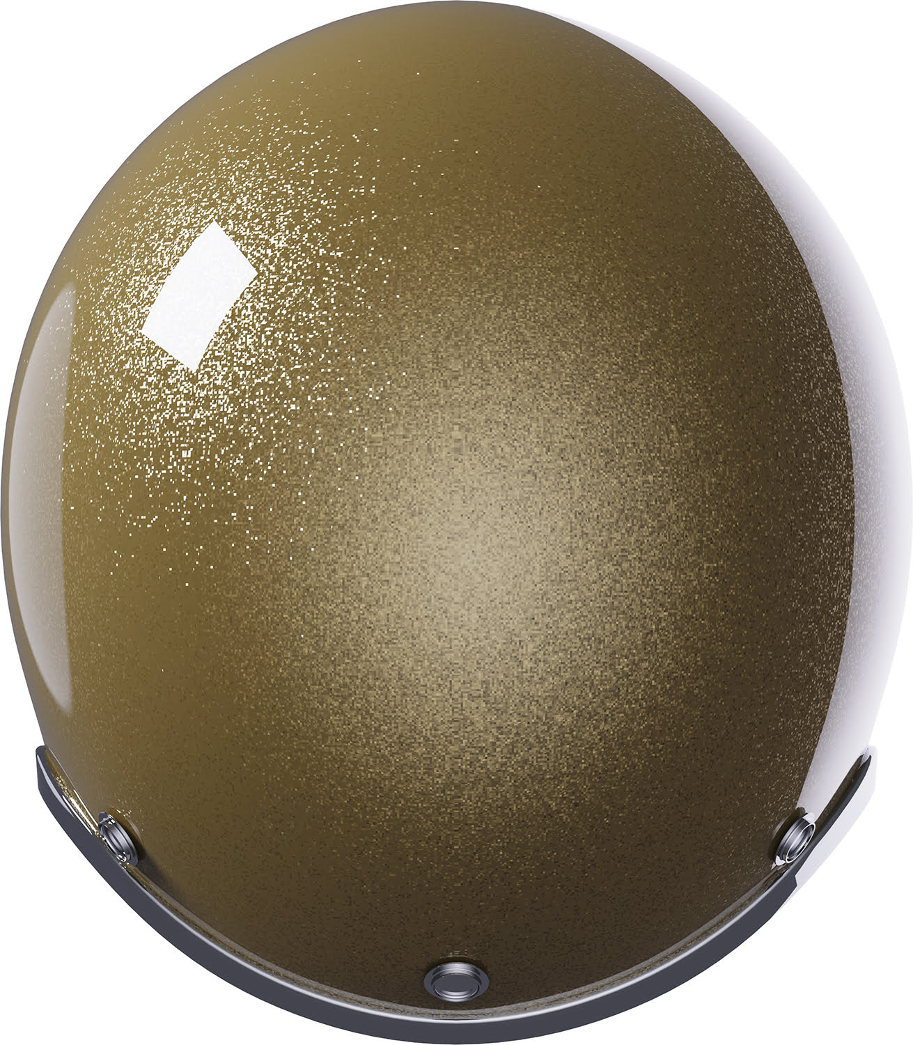 Capacete QUARTZ GLITTER Dourado Brilho STORMER 