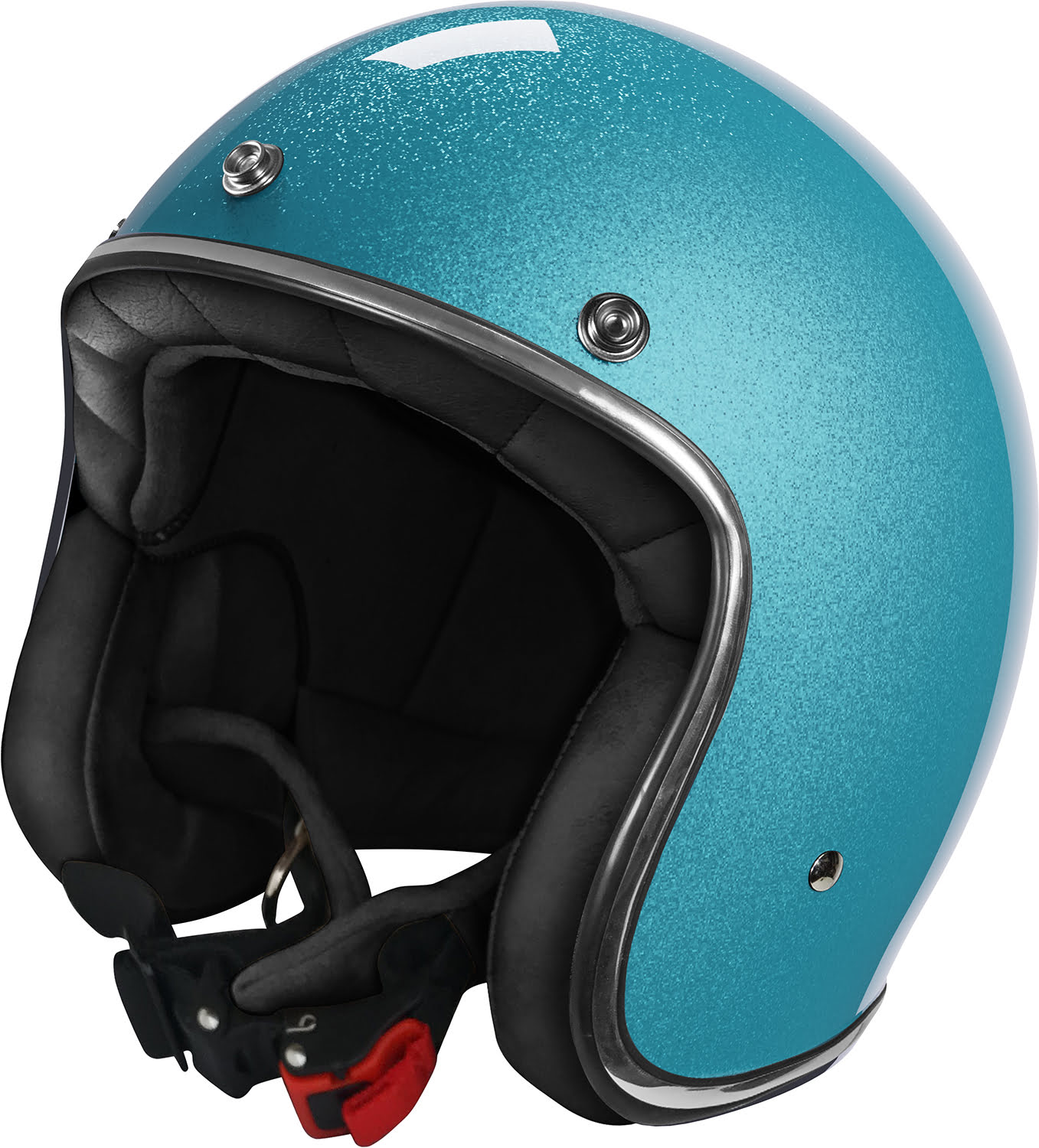 Capacete QUARTZ GLITTER Turquesa Brilho STORMER 