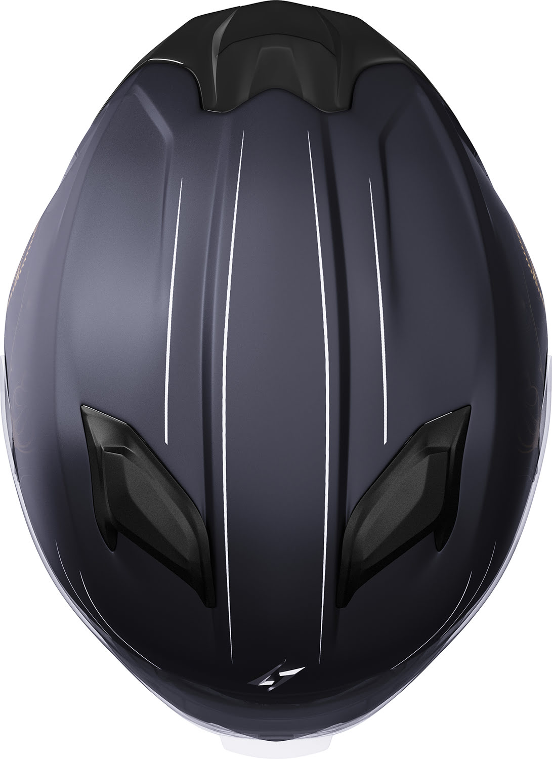 Capacete ZS 1001 ARTS Preto / Dourado Metal Mate STORMER 