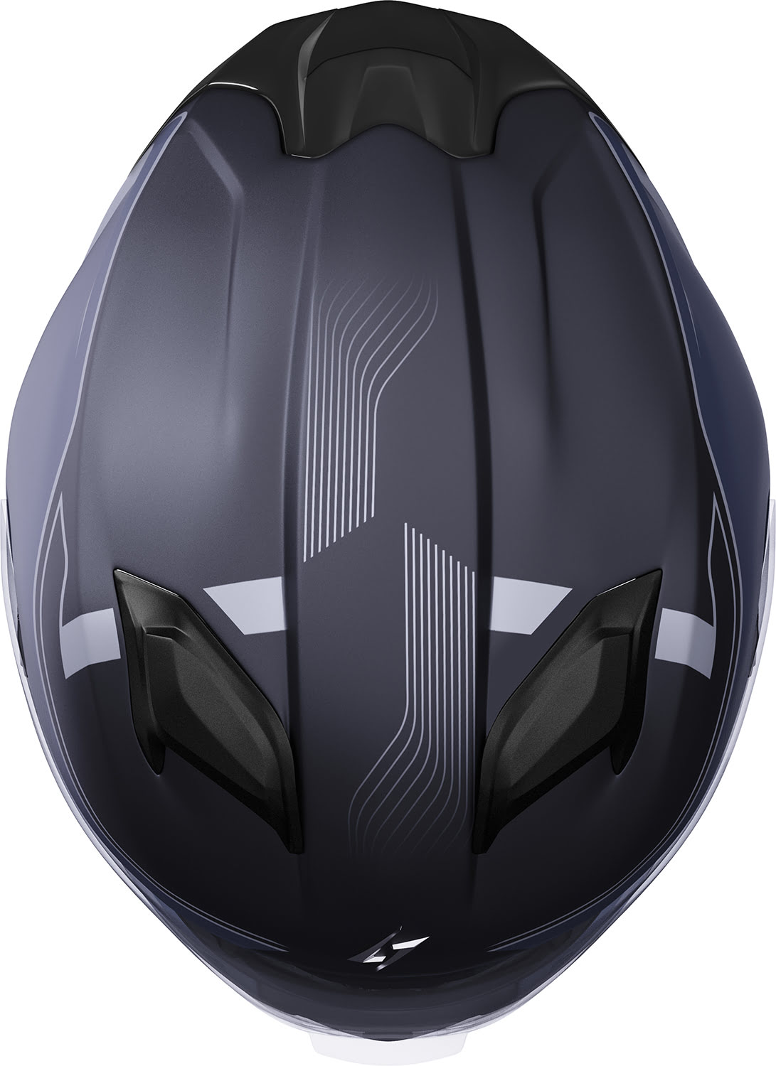 Capacete ZS 1001 TAKEN Cinza / Prata Metal Mate STORMER 