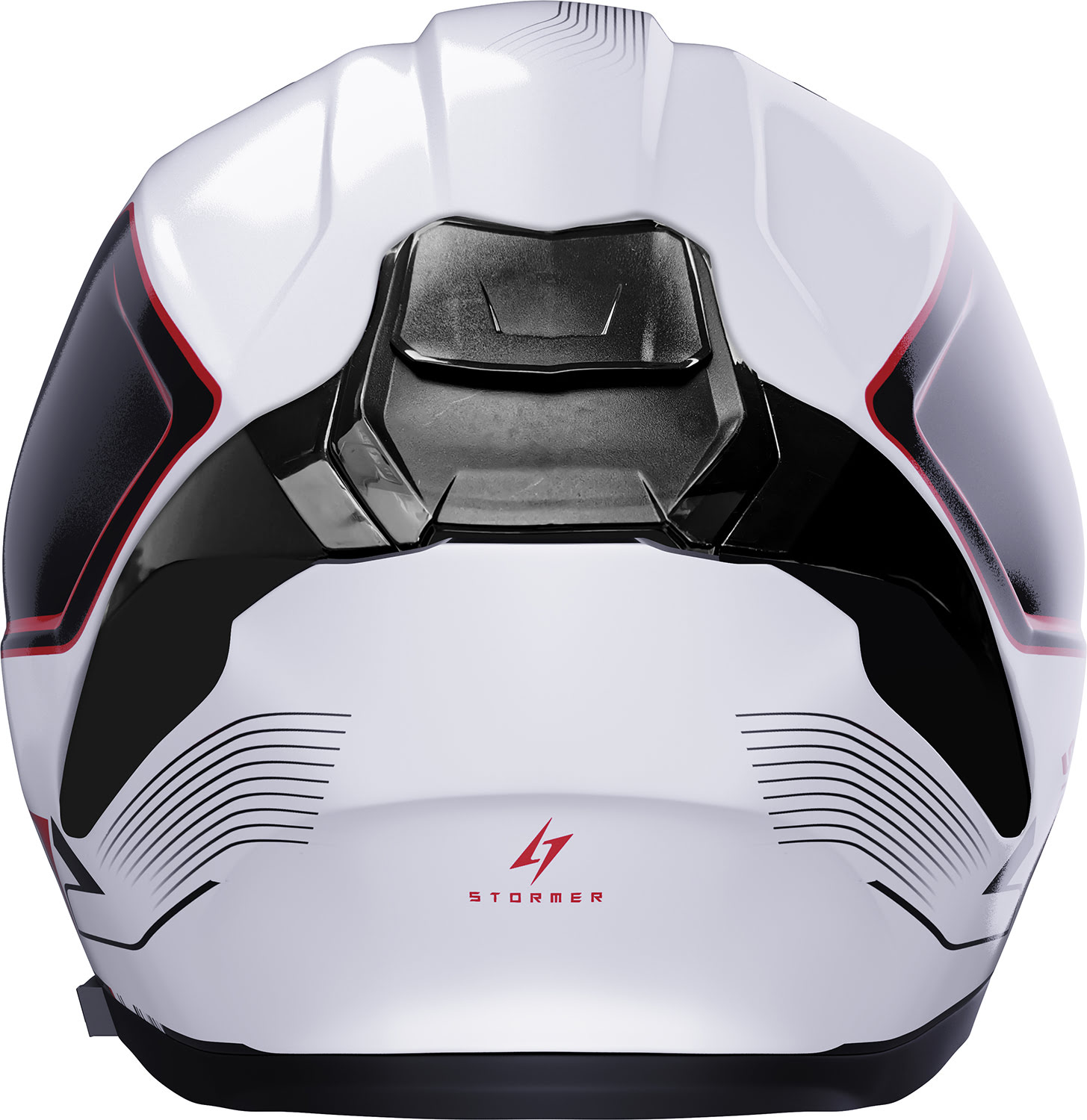 Helmet ZS 1001 TAKEN White / Red Pearly STORMER 