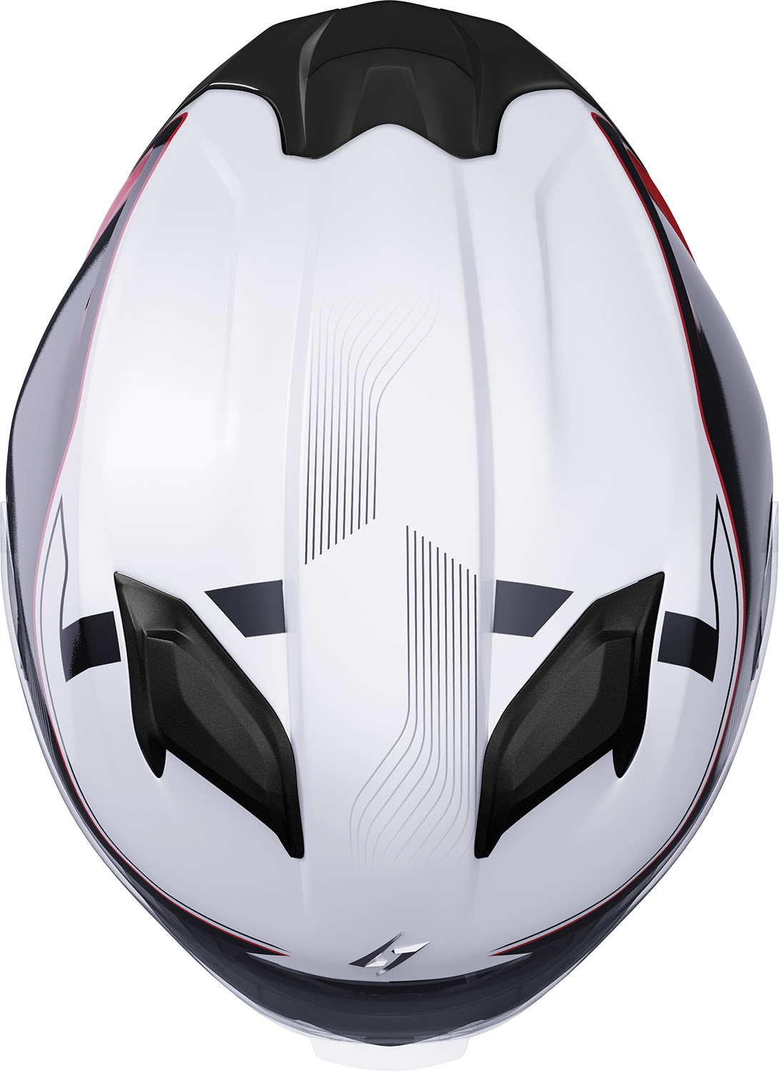 Helmet ZS 1001 TAKEN White / Red Pearly STORMER 