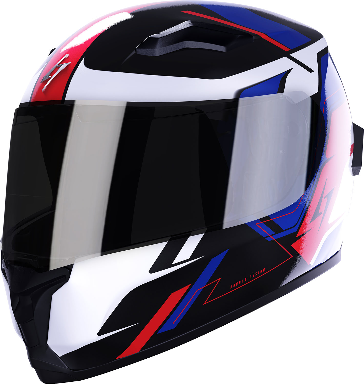 Helmet WISE RUNNER Blue / Red / White Pearly STORMER 