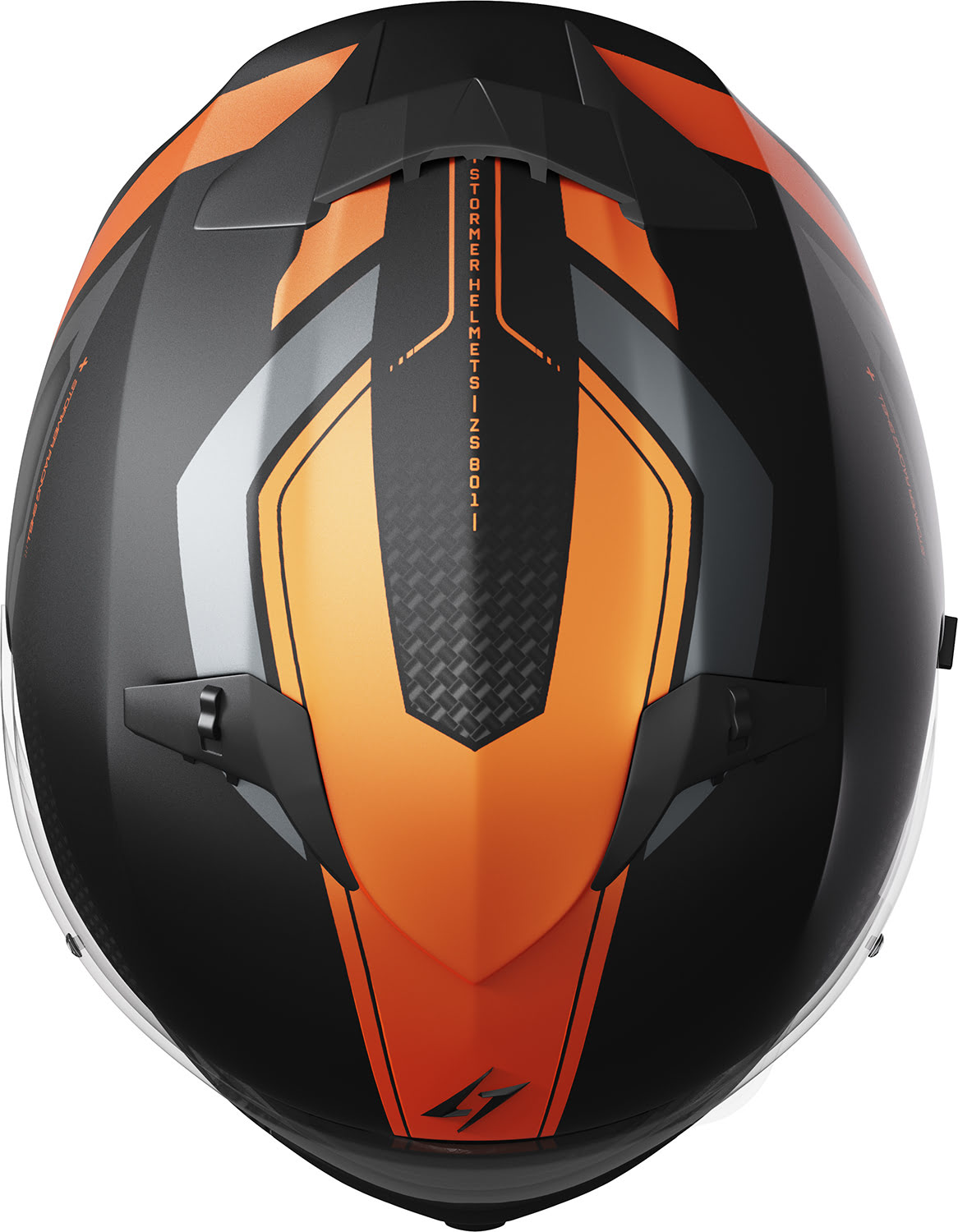 Helmet ZS 801 ELITE Neon Orange Metal Matt STORMER 