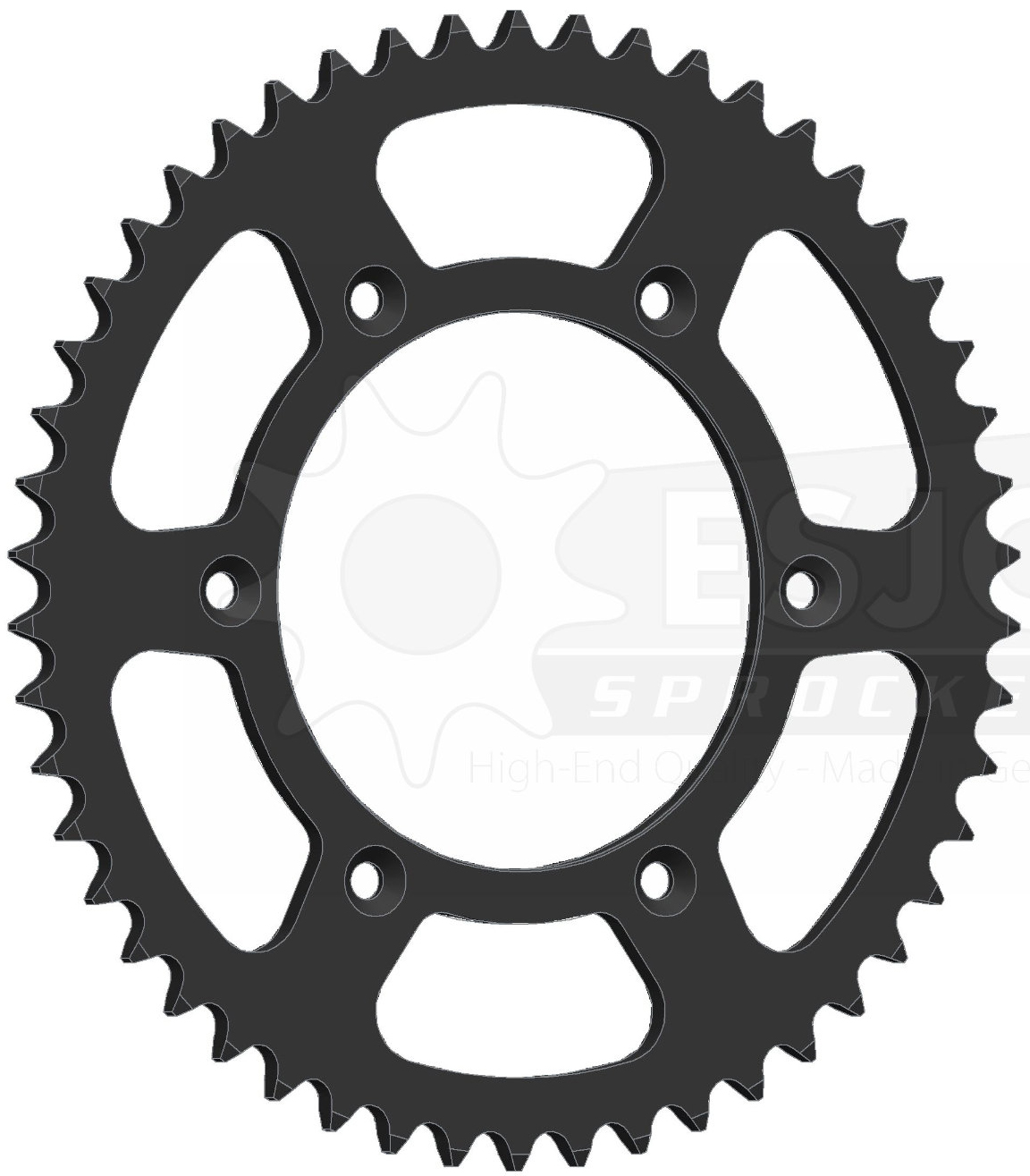 Cremalheira ferro 50-dentes Preta ESJOT 