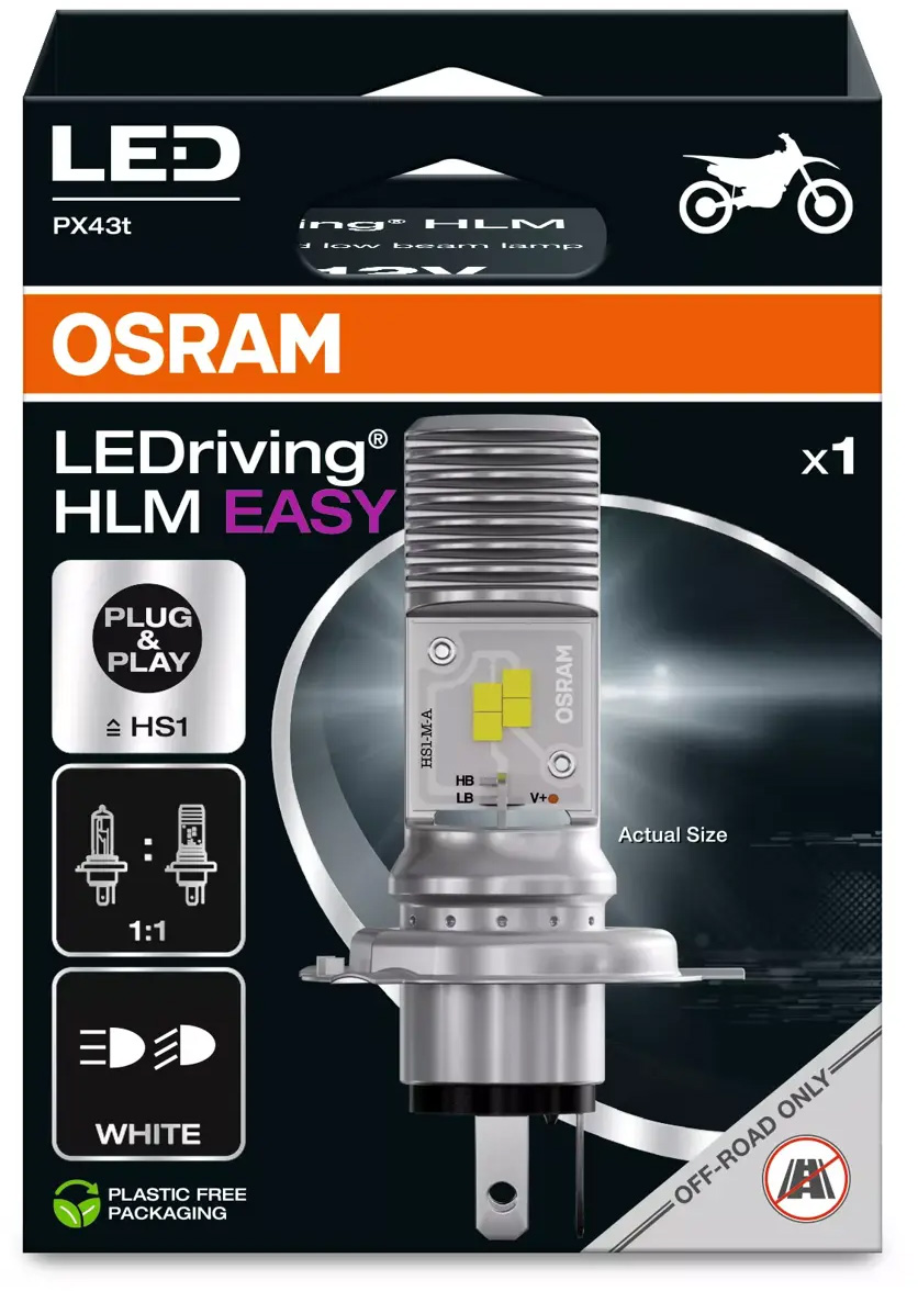 Lâmpada Led 12V HS1 PX43t 5.0W / 5.5W LEDriving® HLM EASY OSRAM 