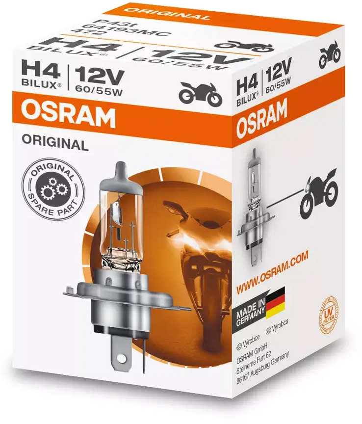 Lâmpada 12V H4 P43t 60 / 55W original OSRAM 