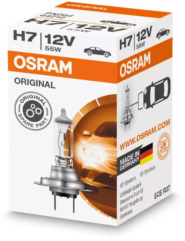 Lâmpada 12V H7 PX26d 55W original OSRAM 