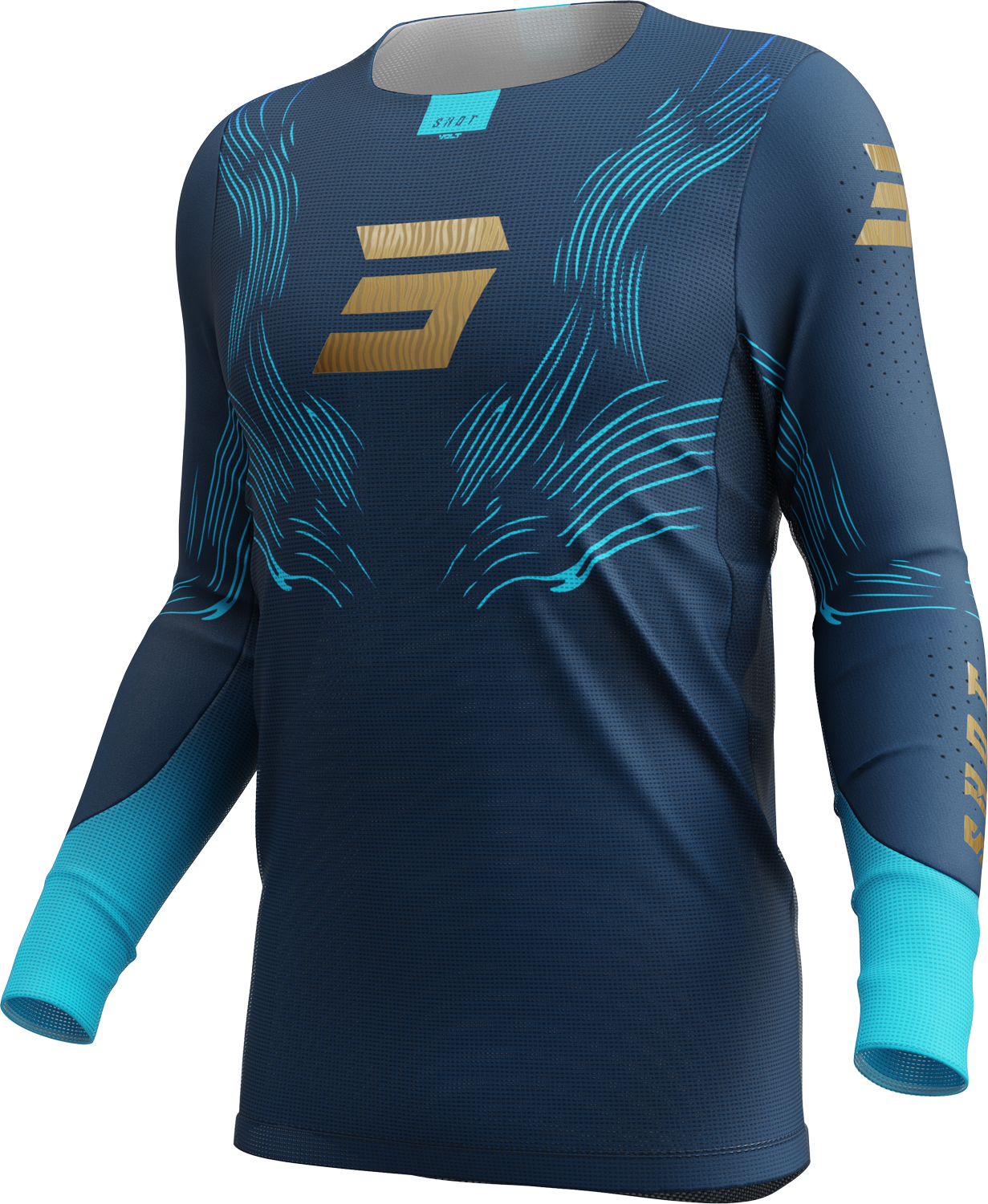 JERSEY AEROLITE VOLT BLUE M SHOT 