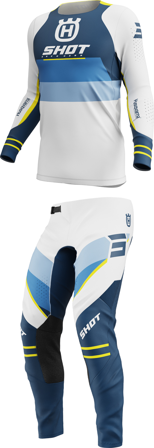 Calças AEROLITE Husqvarna 27 Azuis SHOT 