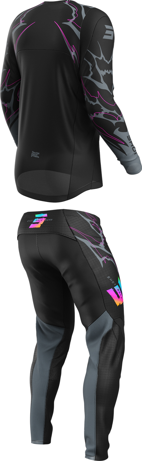 Kids Riding Gear CONTACT RAC Black SHOT 