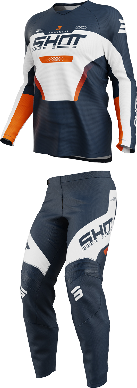Equipamento Criança DRAW STRUCK Azul / Laranja SHOT 