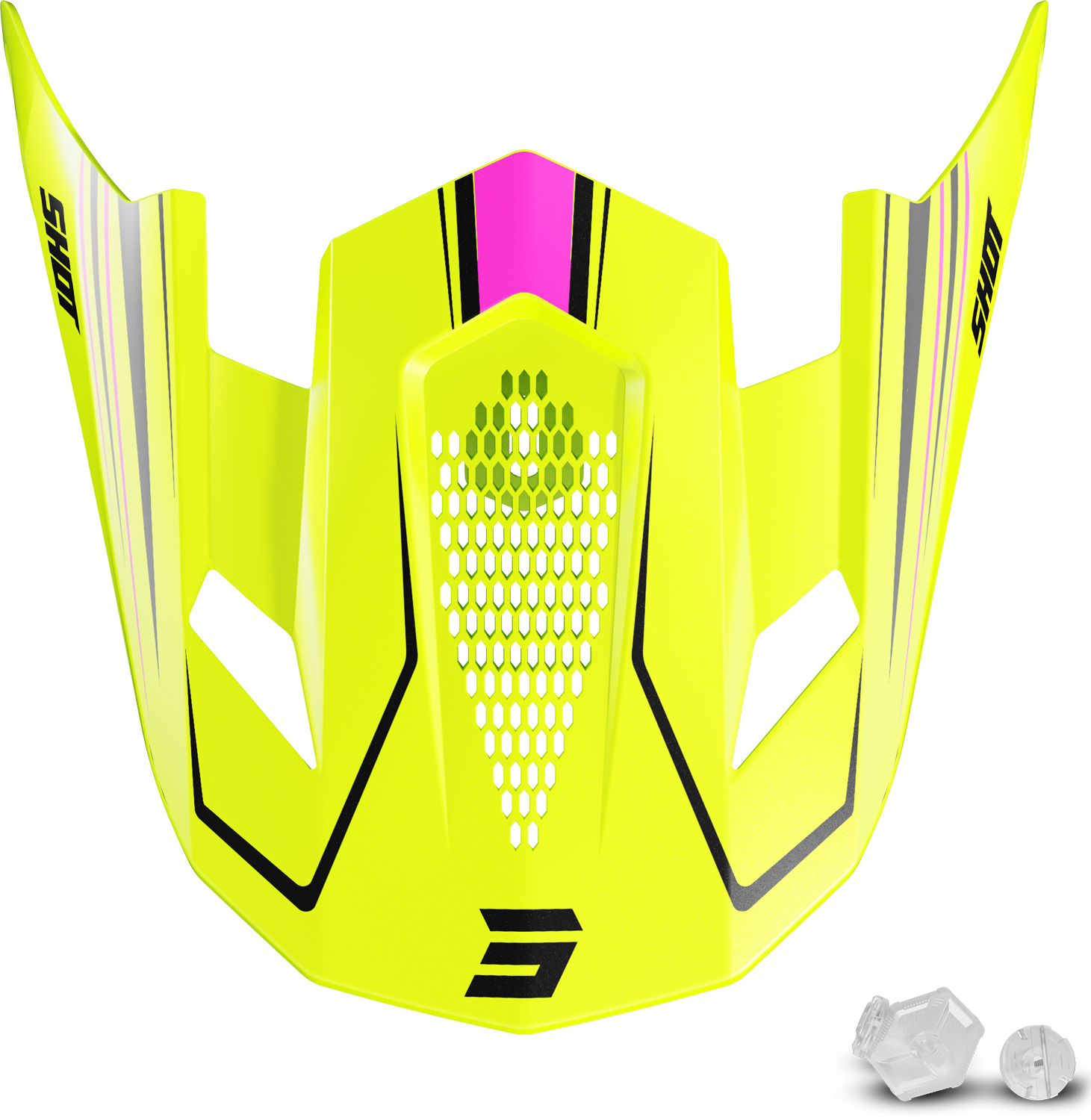 Pala Capacete LITE GLORY Amarela Neon Pérola SHOT 