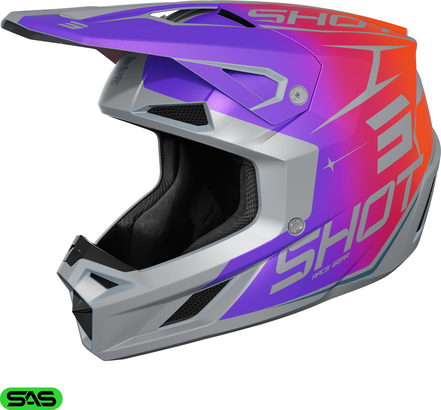 HELMET SPEED KID SIDE PURPLE_MATT SHOT 