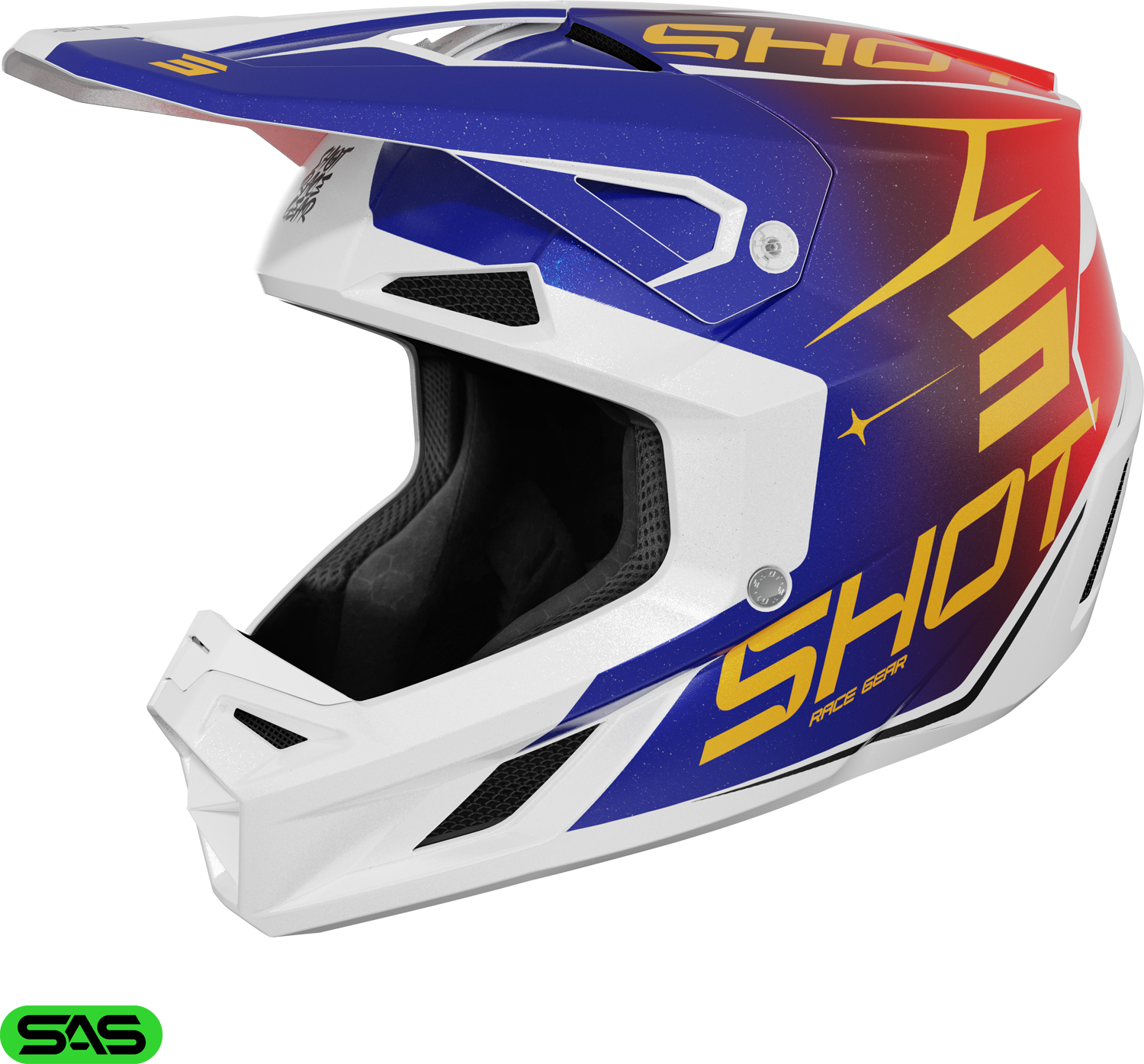 HELMET SPEED KID SIDE RED_BLUE_PEARLY SHOT 